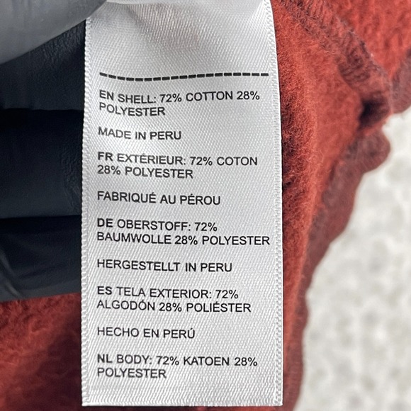 UNTUCKit Brick Red Snap Fleece Pullover Sweater Mens Long Sleeve Size Large - Picture 12 of 15